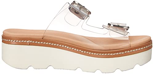 Chinese Laundry Women's Surfs Up Wedge Sandal, Clear, 10 #TOP5