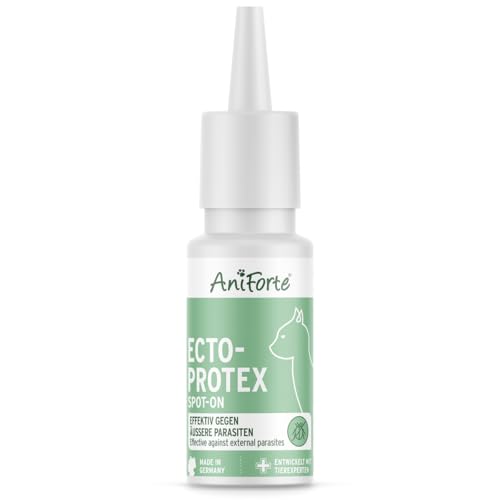 AniForte Ectoprotex cat Spot On für Katzen 50 ml - Zeckenschutz & Parasitenabwehr, langanhaltendes Repellent zur Abwehr von Zecken, Flöhen, Milben, Effektive Zeckenabwehr