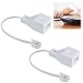 Rj11 to Bt Socket Adapter Standard,Bt Digital Voice Adapter Phone to Ethernet,Rj11 Plug to B/t Telephone Socket,B/t Digital Voice Ad/a/pter,Landline Port Converter Phone to Ethernet Connector,2Pcs