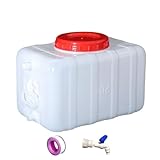 BDHD ウォータータンク 15L 25L 30L 45L 70L 大容量 ウォータータンク 蛇口付き水キャリア 家庭用水用 ハイキング狩り アウトドア 自動運転ツアー 防災 避難用 水タンク 車の水タンク 水バケツ (蛇口付き,25L)