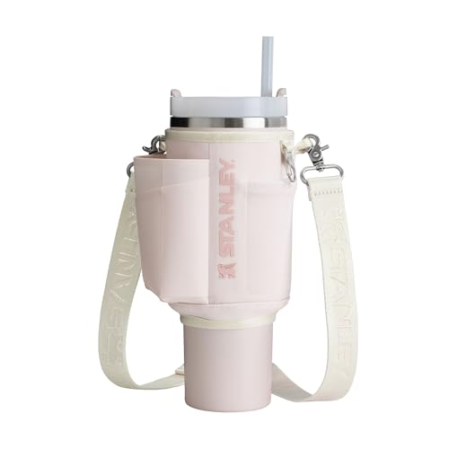 Stanley 1913 All-Day Quencher Carry-All 1.18L - 2-Knopf-Druckknopfverschluss - Handytasche - Kartenfach - Karabiner-SchlĂĽsselclip - AuĂźenmaterial aus 100% recyceltem Polyester - Rose Quartz