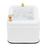 LyeXD Acrylic Massage Footbath, Pedicure Bowl Foot Spa Bath Massager Deep Foot Bath Spa Tub with Pull-out Shower Head, Salon Pedicure Footbath Basin for Hotel, Beauty Clubs
