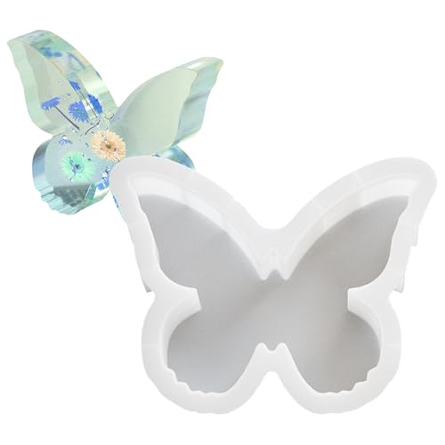 Molde de jabón de mariposa,Molde de vela de mariposa | Moldes para hornear de mariposas grandes Molde para pasteles de mariposa - Bandeja de cubitos de hielo de mariposa, moldes de pudín de maripos