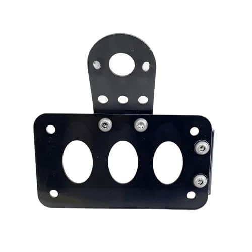Support de plaque moto latéral en acier noir avec feu arrière pour Honda Rebel CMX500