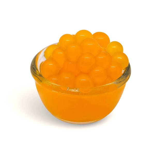 Miniatura 2 de 315PM POPPING BOBA Perlas de jugo de frutas para té de burbujas (15.87 oz) sabor mango