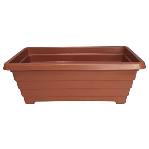 Vaso Floreira para Plantas Flores Jardineira para Horta (20cm, Terracota)