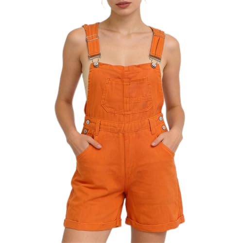 Jumpsuits con tirantes ajustables y bolsillos practicos estilo jean shortalls
