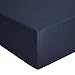 Produktbild Amazon Basics - Spannbetttuch, Jersey, Marineblau - 120 x 200 cm