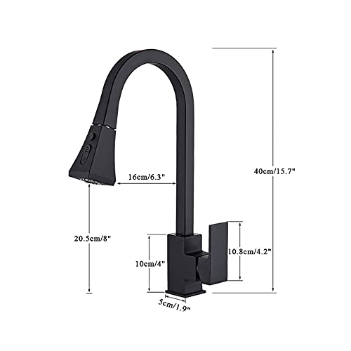 Robinet de cuisine extractible avec douchette orientable