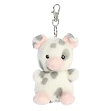 AURORA Palm Pals 34052 Porcinet à pois à clipser 10 cm Peluche Blanc