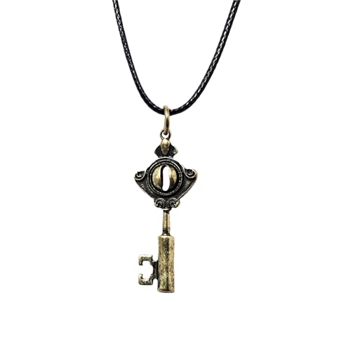 Ticome The Owl House - Collana con chiave in lega di zinco placcata, per amanti dei cartoni animati, in bronzo, retrò, carino, cosplay, costume per donne, uomini, fan, 0, Pelle, Nessuna pietra Ticome The Owl House - Collana con chiave in lega di zinco placcata, per amanti dei cartoni animati, in bronzo, retrò, carino, cosplay, costume per donne, uomini, fan, 0, Pelle, Nessuna pietra