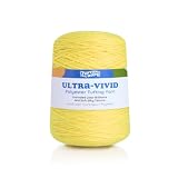 Tufting Garn Polyester 500 m – Gelb – Ultra-Vivid – kerngesponnen (Core Spun) – 990/3 Tex – farbecht, anti-pilling & antistatisch – für Tufting Gun (Cut Pile & Loop Pile) – 62 Farben