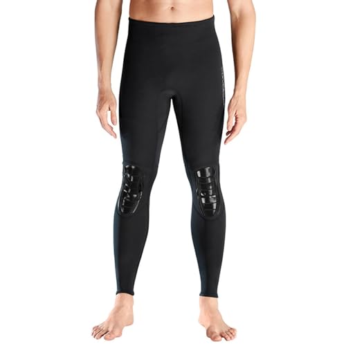 rockible Pantalones de Traje de Neopreno, Pantalones de Buceo, Pantalones de Surf de Neopreno de 1,5mm para Snorkel, natación, piragüismo, Negro, L Hombres - imagen 2