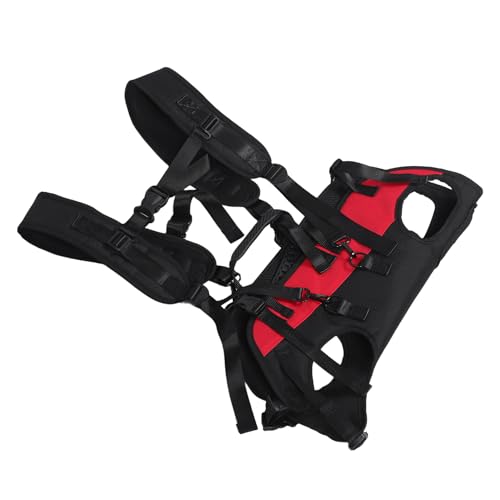 Mochila para perros pequeños con malla transpirable y correa doble acolchada ajustable M 2