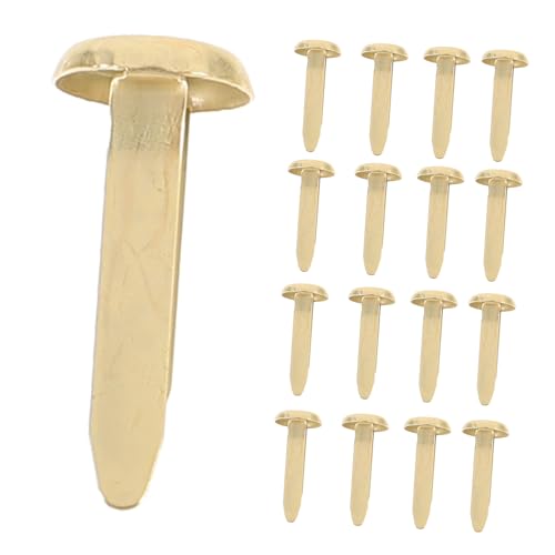 ULDIGI 100pcs Round Fasteners Metal Paper Brads for Crafts DIY Scrapbook Decorative for Handmade Projects