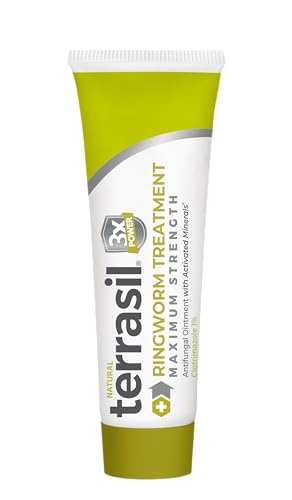 terrasil Ringworm Cream for Kids, Ringworm Treatment for Humans with Clinically Proven 1% Clotrimazole, Soothing Antifungal Medicine for Relief of Itchy Skin, Made in The USA, 1 Oz