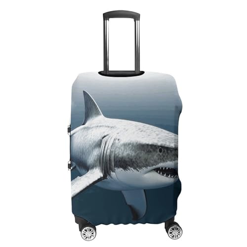 3D Shark Fish Printed Luggage Cover Protector, Fits 18-32 Inch Luggage4
