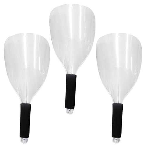 3 protectores faciales transparentes para peluquería con mango esponjoso miniatura 1