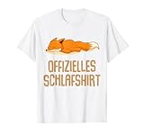 Offizielles Schlafshirt Pyjama Nachthemd Fuchs Fun Geschenk T-Shirt
