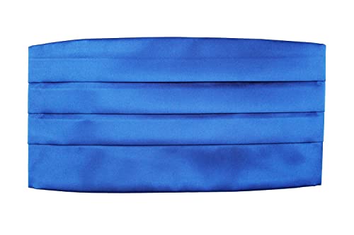 Image of TIE STUDIO Men's cummerbund, pocket square bowtie combo | micro | Superior finishing | Packaging - White Box | Size - adjustable & standard | pack of 3 |
