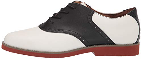 School Issue Women's Upper Class Oxford,White/Black,7.5 M Us #TOP7