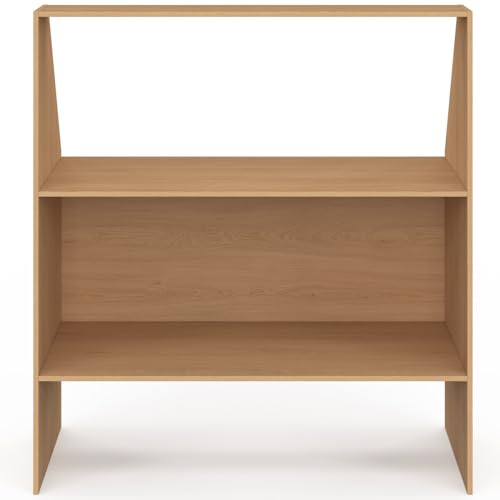 Etagère sous pente 2 niveaux TOMI 100 x 50 x 70110 cm bois façon hêtre - vue 4
