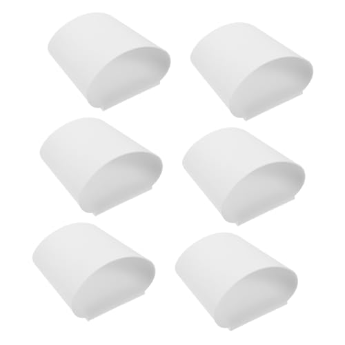 VERDANVERSE 6 pezzi Secchielli Sospesi per Rotolante Contenitori per e Capacità Design Compatto e Facile da Appendere Bianco