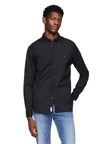 Tommy Hilfiger Long Sleeve Poplin Regular Fit, Men's Button Down Shirts, Also Available in Big and Tall