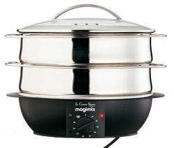 Magimix 11580 vaporera - vaporera (90 min, Negro, Plata, Vidrio, Acero...