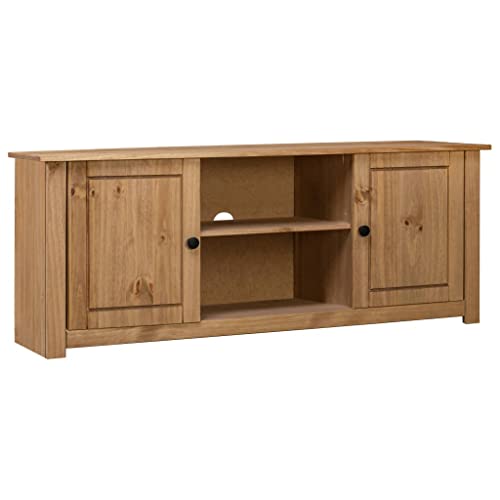 Tv Cabinet,Tv Table,Rustic Tv Stand,Side Cabinet,Media Console Table With Storage Cabinet,Mid-Century Modern Entertainment Center,Industrial Contemporary Tv Cabinet, Solid Pine Wood Panama Range #TOP28