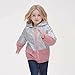 G.COW Girls Lightweight Jacket Fashion Laser Color Block Hooded Coat for Spring Fall Girl Windbreaker