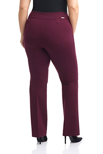 Image of Rekucci Curvy Woman Secret Figure Knit Bootcut Plus Size Pant w /Tummy Control