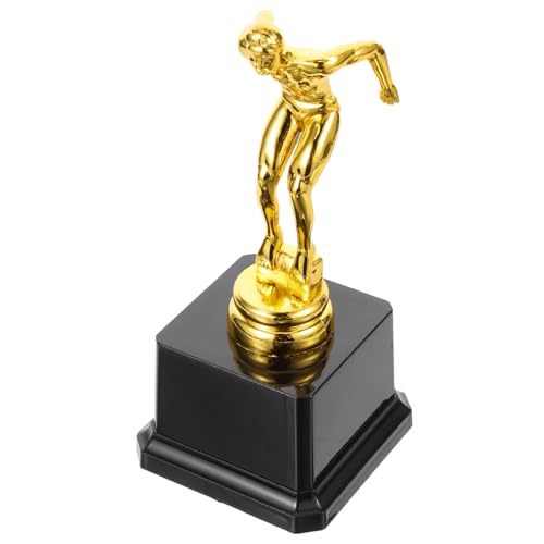 balacoo Sports Trophy Plastic Statuette Mini Trophy Trophies Diving Trophy Decorations Delicate Trophy Cup Award Sports Trophy Competition Trophy Cup Teens Present Golden re-usable