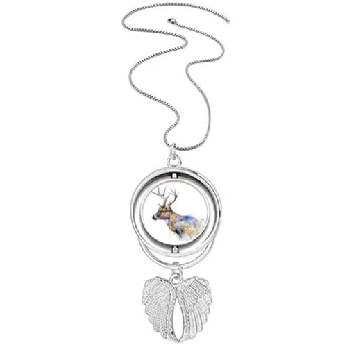 Collier ailes d'ange et motif renne pour look artistique chic