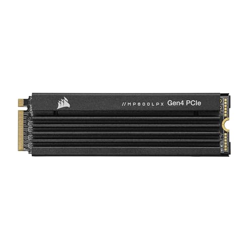 Corsair SSD MP600 PRO LPX M.2 NVMe PCIe X4 Gen4 De 1 To - Optimisé Pour PS5 Noir, 1 Unité
