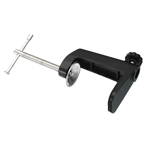 Image of PATIKIL 0.29 inch /0.47 inch Hole Dia. Desk Table Mount Clamp, Universal C Shape Desk Clamp with Adjustable Screw for Microphone Arm Lamp Stand, Black