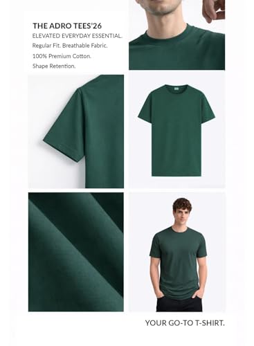 Image of ADRO Printed Tshirt for Men | Cotton Printed T-Shirt | Regular Fit Casual Mens T-Shirts | Premium Summer Tshirts