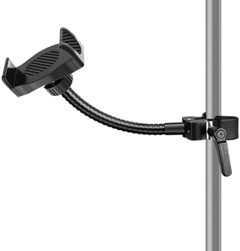 Flexible Phone Holder Mount – Wrap Around Strollers, Treadmills, Bikes, Cars & More, Fits GoPro & Smartphones