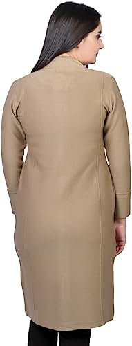 Image of TWENTY ME Winter Wear Casual Acrylic Wool Full Sleeve with Pockets Women's Extra Long Cardigans (4328)