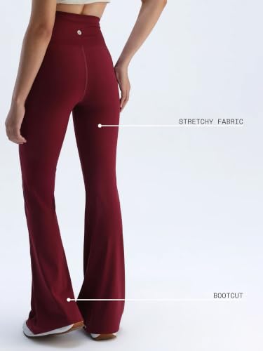 Image of CAVA Extra Tall Hourglass Flared Leggings for Women | V Waistband, Anti Camel Toe Design, Extra Tall Fit, Flared Bottoms, Deep Pockets, Sculpting Stretch Fabric