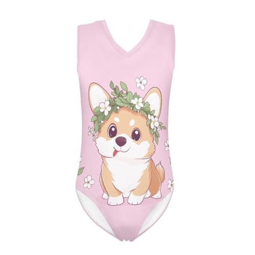 Image of Mumeson Girls One Piece Swimsuits Lightweight V-Neck Swimwear Bathing Suits for Little Girls 3-14 Years