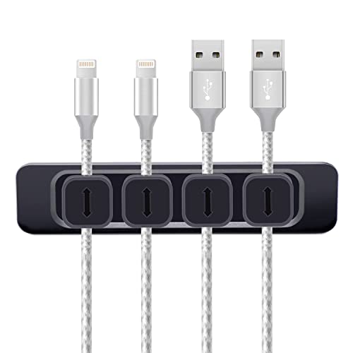 OYE Upgraded Kabelhalter Kabelclips Kabel Management, Kabelclips Organizer Magnetic Cable Management Clips Cord Organizer Selbstklebend Sticky für alle Drähte, Home USB Kabel Power Wire Maus Kabel Cover