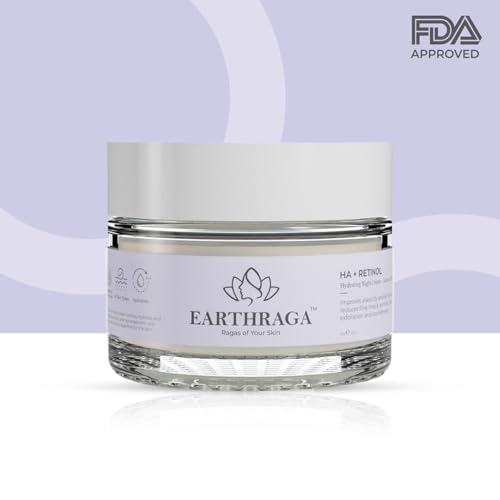 Image of Hyaluronic Acid + Retinol 0.5% Advanced Night Cream with Squalane and Vitamin E (Pack of 2) | 50 gm X 2
