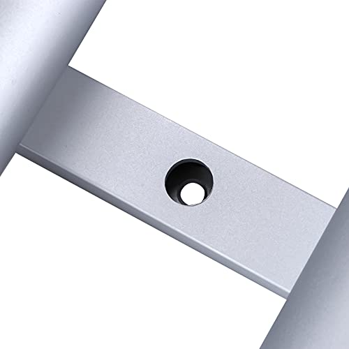 Marinebaby Fishing Boat Rod Holder Aluminum, 4 Link Tube Aluminum Rod Rack, Suit Boats & Yacht ，Silver #TOP5