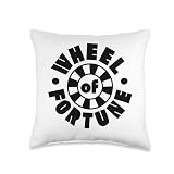 Wheel of Fortune Dark Wheel Throw Pillow
