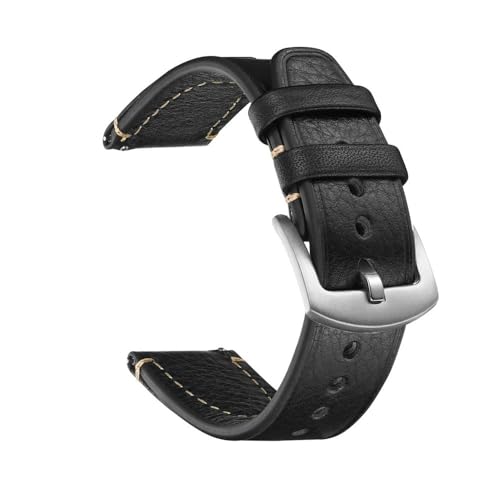 [X] vohZCR[tBbg Fit For Snxs79 vXgbvjbNX 18 ~[g 20 22 ~[gxguXbg(Black-Silver,20mm)