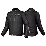 Jaqueta Para Moto Motociclista X11 Iron 3 Masculina Feminina (BR, Alfa, GG, Regular, Regular, FEMININO/ROSA)
