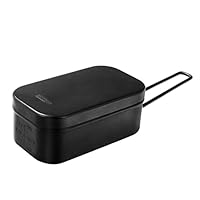 Amazon | MiliCamp 黒メスティン ノンスティック テフロン加工 ソロ