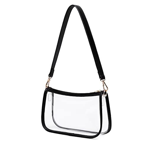 Image of Clear Purse Stadium Approved Bag Transparent Beach Handbag