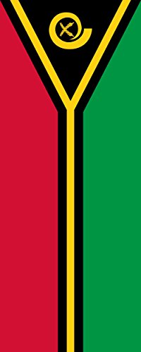 Drapeau Vanuatu vertical 300x120 pour mât extérieur de 3,5m² - 2